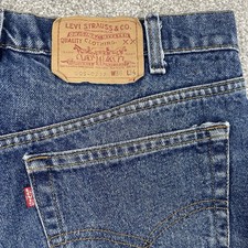 Vintage Levis 505 0217 Jeans Men 36x34 (Fit 34x34) Straight Denim USA 80s 1987 picture