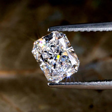 5.25 Ct Loose Moissanite Radiant Cut 9 x 11 MM D Color, IF CLARITY Certified picture