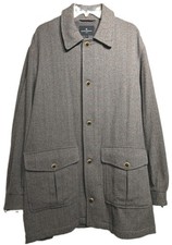 Vtg Hickey Freeman Sport Field/Barn Coat Men L Wool Tweed Herringbone Italy EUC picture