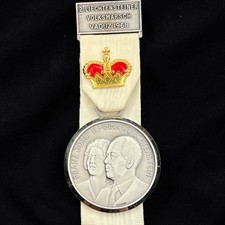 Rare 1968 Liechtenstein Royal Medal Franz Josef II Gina Huguenin picture