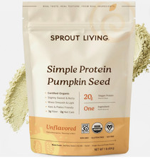 Sprout Living Organic Pumpkin Seed Protein Powder 1 lb New Vegan picture