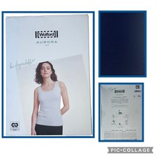 $135 New s  Wolford Aurora Tank Top Navy Opal Blue Small 8/10 picture
