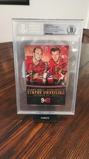 Bobby Hull Stan Mikita Dual Auto 2011 Statue Unveiling VIP Badge BGS *READ* picture