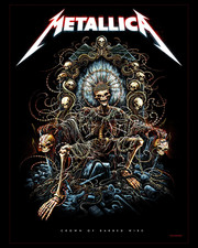Metallica Crown of Barbed Wire Home Decor Poster 18x24 picture