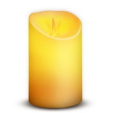 Flameless LED Candle - Lifelike Swinging Flame Realistic Flickering LED Candles picture