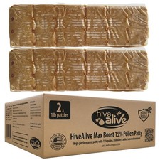 Pollen Patties for Honey Bees  2lb 2x1lb Bee Food with 15% Real USA Pollen, F... picture