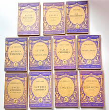 Vintage Set of 11 Larousse Classiques Larousse French Paperback Book Lot picture