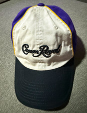 Vintage Crown Royal Outfitters Purple Gold Strapback Hat H3 Sportswear picture