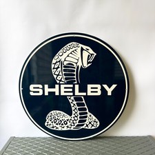 Vintage Shelby Cobra Metal Sign – Muscle Car Garage Decor – XL • 19.7