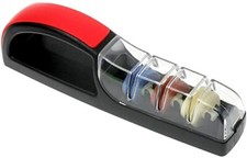 Minosharp No.550 Black Red 3 Global Ceramic Water Knife Sharpener JAPAN Import picture