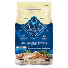 Blue Buffalo Life Protection Formula Senior Dry Dog Food Chicken Brown Rice 5lb picture