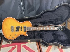 Epiphone Nighthawk Custom Reissue Trans Amber Electric Guitar w Case picture