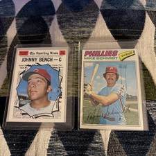 1977 Topps - Mike Schmidt #140 & Topps Johnny Bench The Sporting News All Star picture