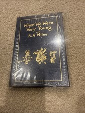 When We Were Very Young A.A. Milne EASTON PRESS Blue Leather Bound 1985 picture