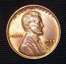 1953-D 1C BN Lincoln Cent picture