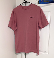 NWOT Patagonia Responsibili-tee Men’s M Regular Fit Pink Graphic Logo picture
