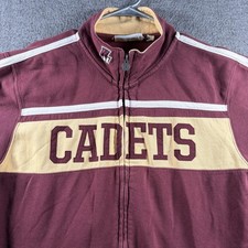 Champion Norwich University Cadets Full Zip Jacket Mens Large Maroon Gold NCAA picture