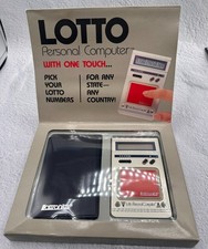 3 Vintage 1987 Lottronics Lotto Computers Boxed Parts Repair: READ picture