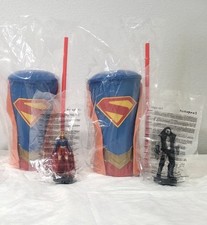 Supergirl Gripper Cups Set Supergirl & Krypton  Toppers AMC Exclusive New picture
