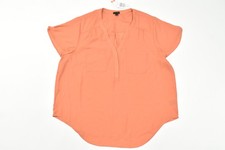 Torrid Harper Georgette Pullover Flutter Sleeve Blouse Size 2 2X Apricot Brandy picture