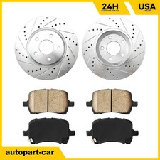11.66’’ 296mm Front Vented Zinc Plated Brake Kit For Chevy Malibu Pontiac G6 picture