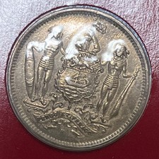 1938 British North Borneo 5 Cents Coin Franklin Mint Great Historic Coins of the picture