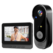 Wireless Security Smart Doorbell Intercom Two-Way Video Camera Bell Chime 1080P picture