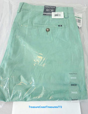 Nautica Men’s Deck Pants Classic Fit Solid Fin Green Size 34x32 MPN P61001 picture