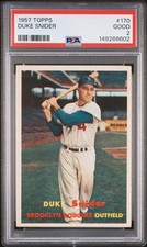 Duke Snider 1957 Topps PSA 2 #170 Brooklyn Dodgers picture