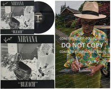 Krist Novoselic Signed Nirvana Bleach Album COA Proof Autographed Vinyl Record picture