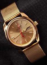Vintage Citizen Automatic Japan Made Gold Dial Day/ Date Men's Wrist  Good Watch picture
