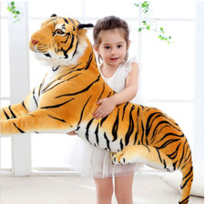 60Cm Large Big Tiger Plush Animal Realistic Bengal Soft Stuffed Toy Pillo picture