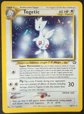 SWIRL Togetic 16/111 Neo Genesis Holo Rare WoTC Pokémon TradingCardGame 2000 LP picture