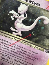 Rocket's Mewtwo SWIRL 🌀 014/132 Gym Challenge HP picture