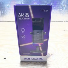 Fifine AM8 Ampligame USB XLR Dynamic Microphone RGB Gaming Streaming Podcast picture