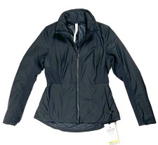 Lululemon SoftMatte Insulated Mid Length Jacket in Black NWT Size 6 picture