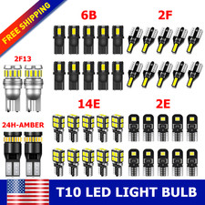2/10/20/30X 6000K Super White T10 194 168 W5W 2825 LED Interior License Plate US picture