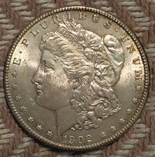 1902 O Morgan Silver Dollar AU Business Strike 90% Silver 10% Copper picture