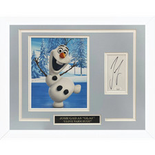 Josh Gad Autographed Frozen Olaf 8x10 Photo Signature Series Frame - JSA picture