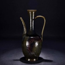 40CM Old Chinese Song Jun Kiln Teapot U1929 picture