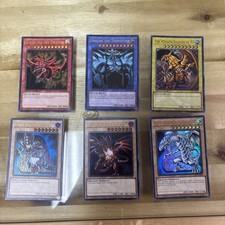 Yu-Gi-Oh TCG Set of Egyptian God Cards (Obelisk, Ra, Slifer) Legendary... picture