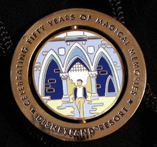 Disneyland 50th Anniversary Bolo Lanyard with Reversable Walt Disney Medallion picture