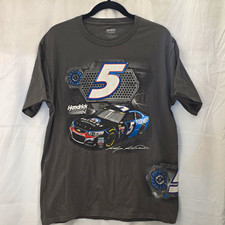 Hendrick Motorsports Kasey Kahne #5 NASCAR T-Shirt, Gray, Size L picture