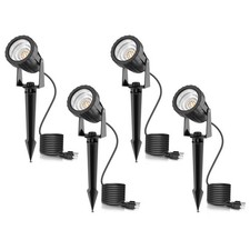 L LOHAS LED 12W Dusk to Dawn Outdoor Spotlight 3000K Landscape Light 4 Pack |... picture