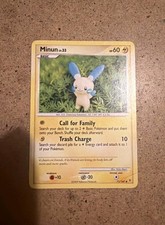Pokemon Minun lvl.33 HP 60 NO.312 Vintage, 2009 71/147 Platinum Supreme Victors picture