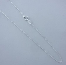 1mm Thin Rolo Chain. Pure 925 Italian Sterling Silver 14,16,18,20,22,24 Inch NEW picture