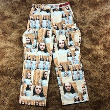 NEW Dumbgood x The Shining Twins Men Sz 33x30 Allover Print Cargo Pants Horror picture