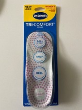 dr scholls tri comfort insoles women size 6-10 no trimming arch support picture
