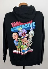Jeff Dunham Hoodie Sweatshirt Mens XL Black Full Zip Passively Aggressive Comedy picture