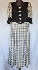 DRESS VINTAGE HAGRO TRACHTEN TYROL OKTOBERFEST DIRNDL PLAID WOMENS US 14 EU 42 picture